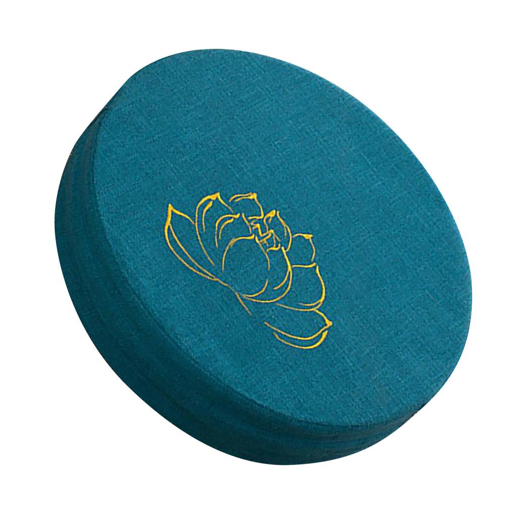 Pernă de meditație rotundă spumă tare din bumbac lenjerie detașabilă, lavabilă, confortabilă, pernă de podea