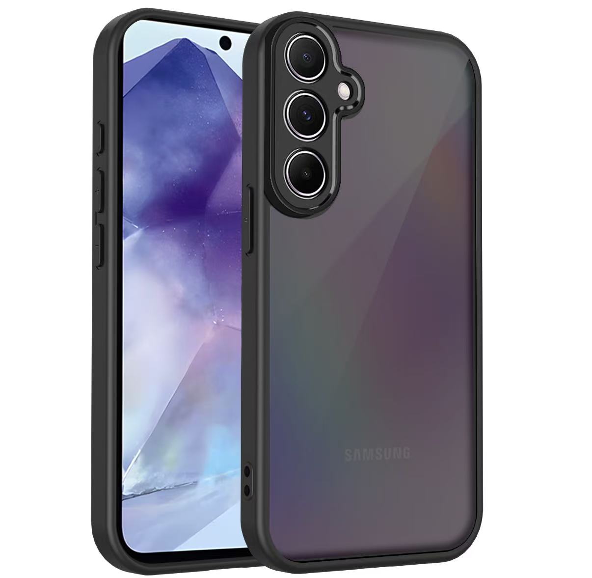 

Чохол Для Samsung A71 A56 A55 A54 A36 A35 A26 A25 A16 A17 A15 A14 A07 A06 4G 5G Простий Чорний Матовий Прозорий Ударостійкий Чохол For A71