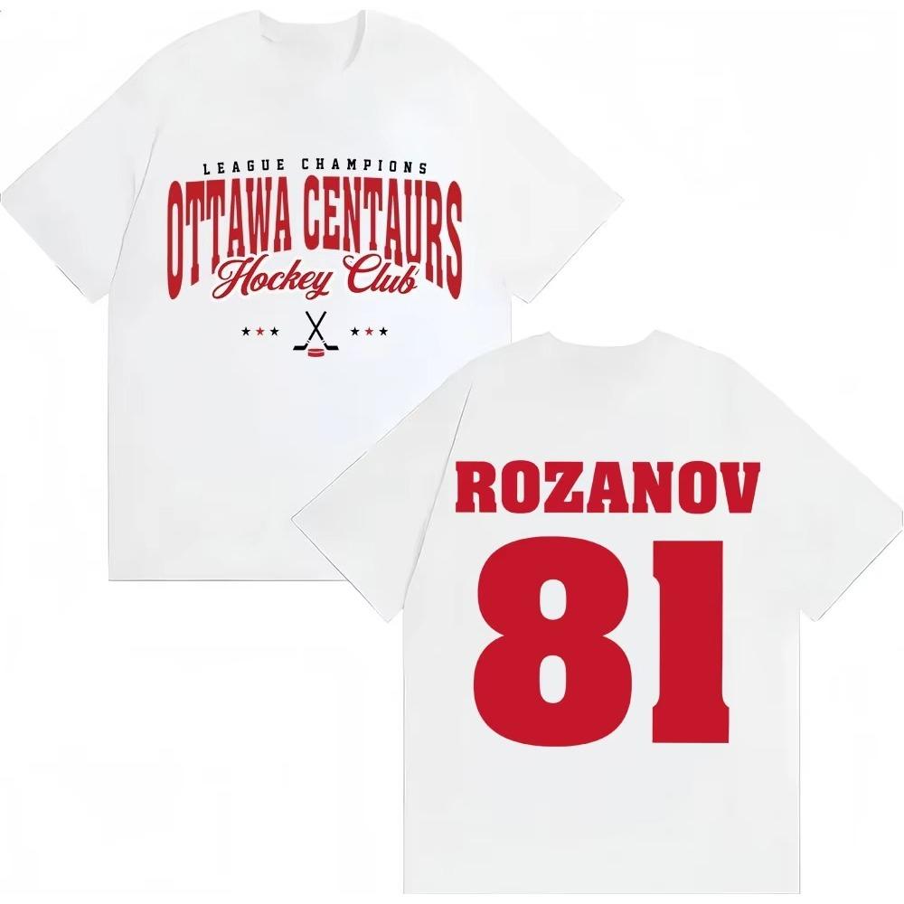 2026 TV Heated Rivalry Ilya Rozanov 81 Graphic T Shirt Ottawa Centaurs Fashion Retro Short Sleeve Unisex Women Tshirts Summer