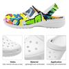 Unisex Printed EVA Beach Shoes Lightweight Breathable Slip On Garden Clogs Pool Bathroom Home Casual Sandals Home Garden Use