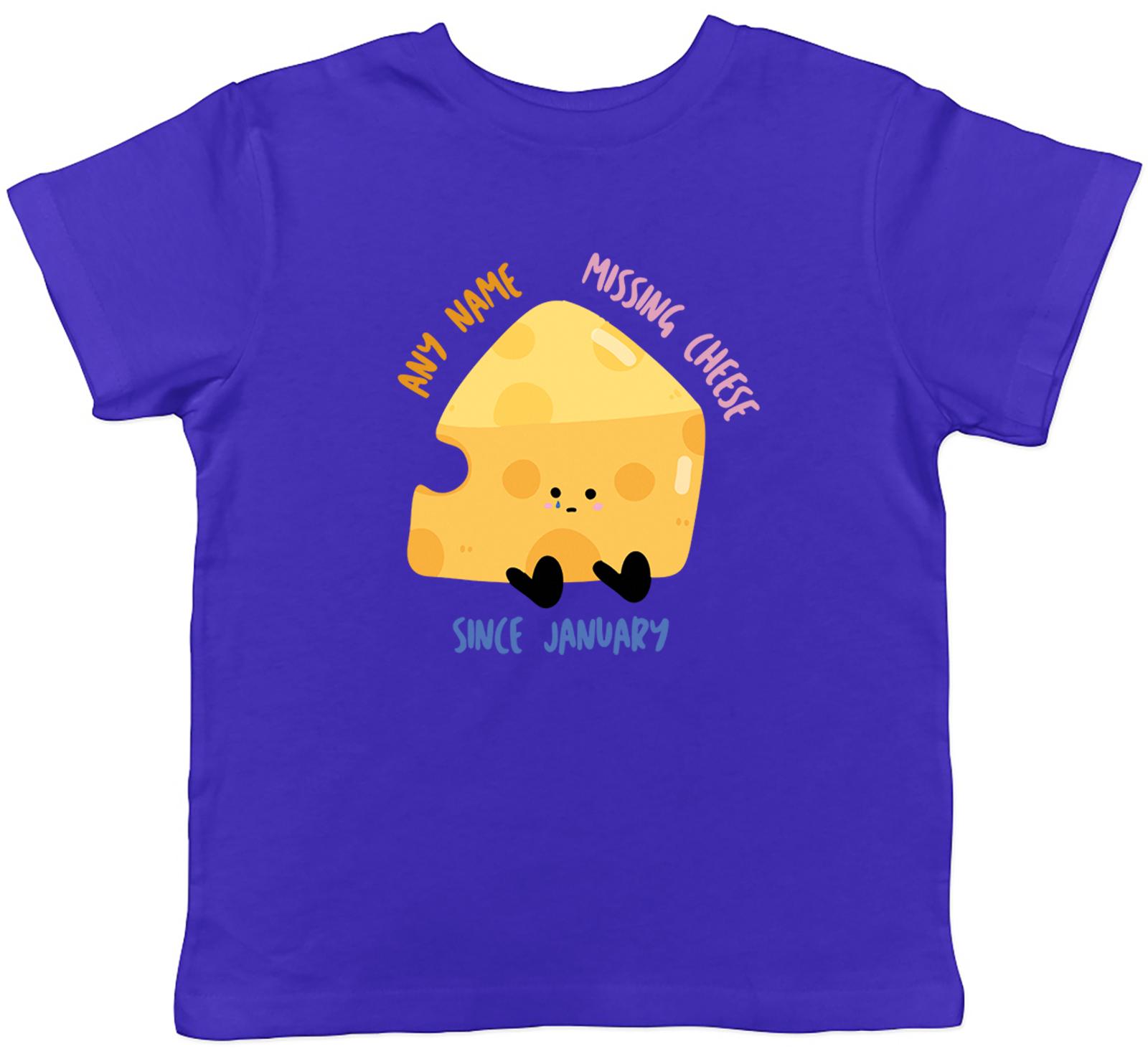 Personalised Veganuary Missing Cheese Since Kids T-Shirt Boys Girls Gift 140