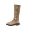 Augustine Boots Women's 2025 New Autumn and Winter Platform Western Style Retro Cowboy Boots But Knee Martin Boots