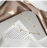 2022 Luxury Crystal Tassel Choker Necklace - Square Design, Non-Fading Clavicle Chain for Women