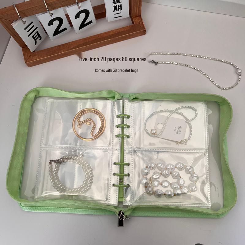 8cm Thick Jewelry Storage Book: Dustproof & Anti-oxidation PVC, Securely Holds Earrings & Bracelets