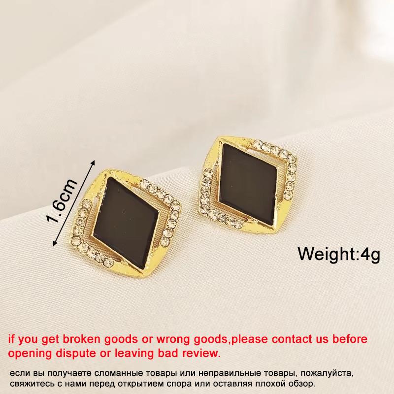 New Square Long Hanging Earrings for Women Colorful Enamel Geometric Statement Dangle Earrings Girls Drop Earrings pendientes