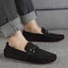 Größe 38-50 Herren Rutschfeste Walking Freizeitschuhe Mode Ausgehöhlte Atmungsaktive Leder Slipper Schuhe Slip-on Flats Herren Fahrschuhe
