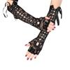 Lolita Lace Studded Tie-Up Half-Finger Cosplay Dance Gloves with Buckle