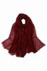 Red Women' Scarf 180x85 - Classic, Light and Smooth Scarf for Spring and Autumn