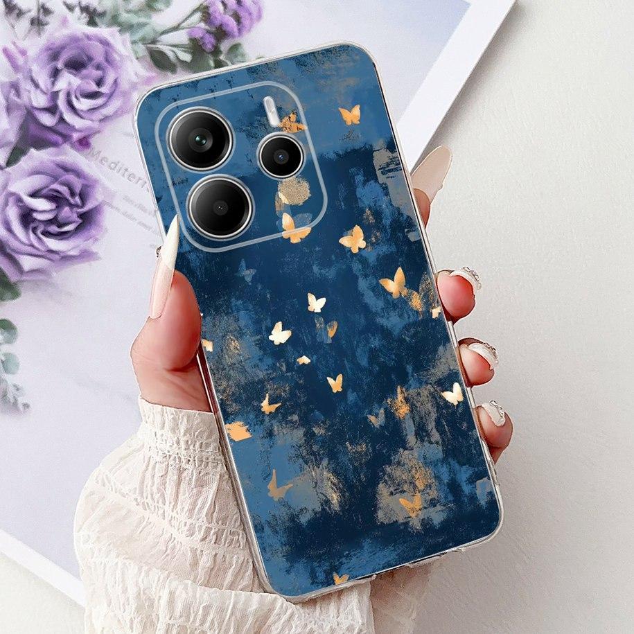 For Cover Xiaomi Redmi Note 14 4G Phone Case Luxury Marble Machine Soft Silicone Slim TPU Funda For Redmi Note 14 4G Note14 Capa