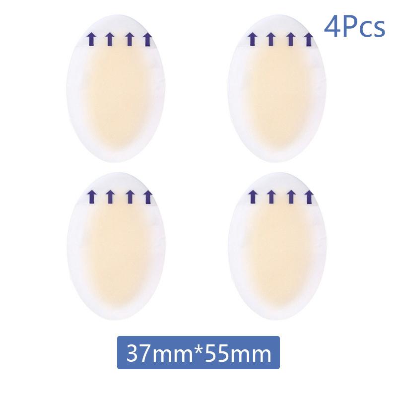 4pcs/24pcs Gel Heel Protector Adhesive Hydrocolloid Gel Blister Plaster Heel Anti-wearing Heel Sticker Pain Relief Foot Care