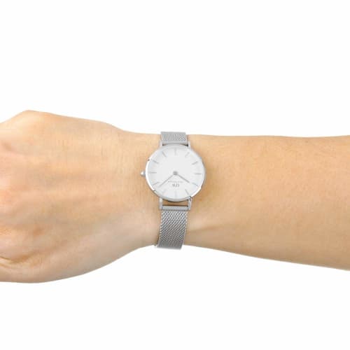Daniel Wellington Zegarek Damski Classic Petite Biały Sterlingowy DW00100220