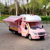1:32 Modellini Diecast di Lusso RV Veicolo Ricreazionale Modello di Auto Camper Van Metallo Motorhome Modello Auto da Turismo Giocattolo per Bambini con Suono e Luce Regalo