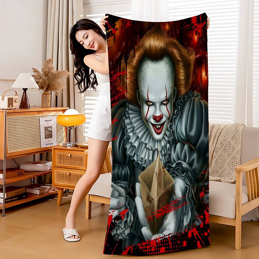 Movie I-It P-Pennywise Microfiber Beach Towel Absorbent Quick Dry Soft Yoga Swimming Resort Mountain Climbing Towel