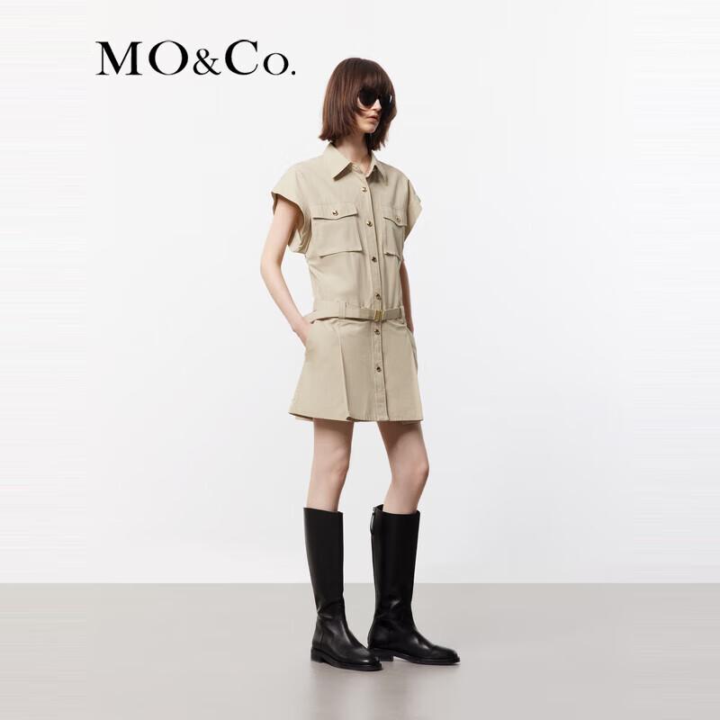MO&Co. Summer Workwear Shirtdress with Belt