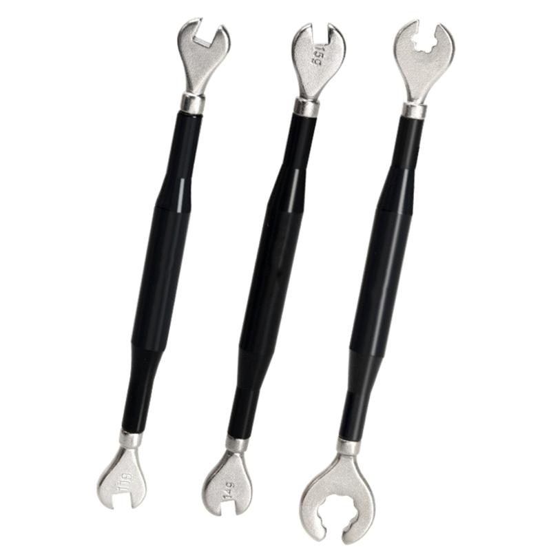 Bike Spoke Wrench Carbon Steel Bicycles Wheel Rim Spanner Bike Rim Correct Tool Bicycles Spoke Tool Easy To Use