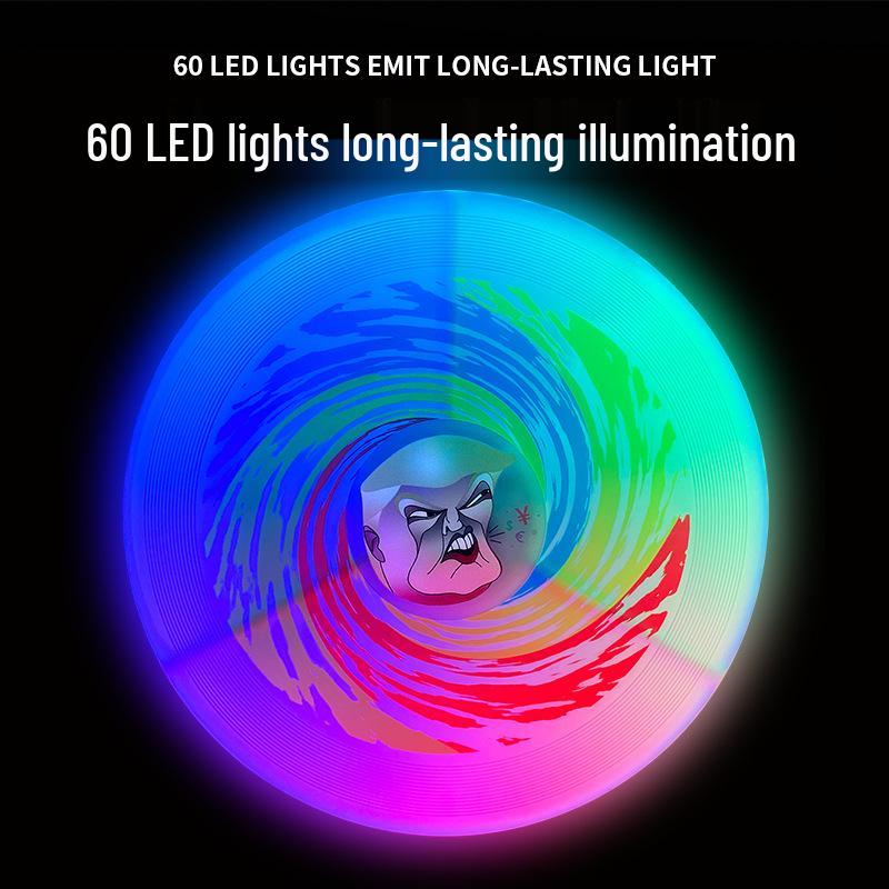 Luminous 60-LED Flashing Flying Disc for Outdoor Sports & Professional Competition.