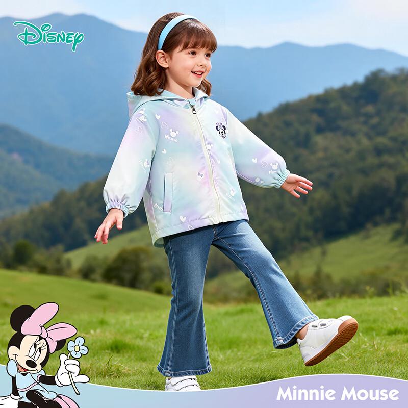 Disney Minnie Gradient Girls' Hooded Windbreaker Jacket