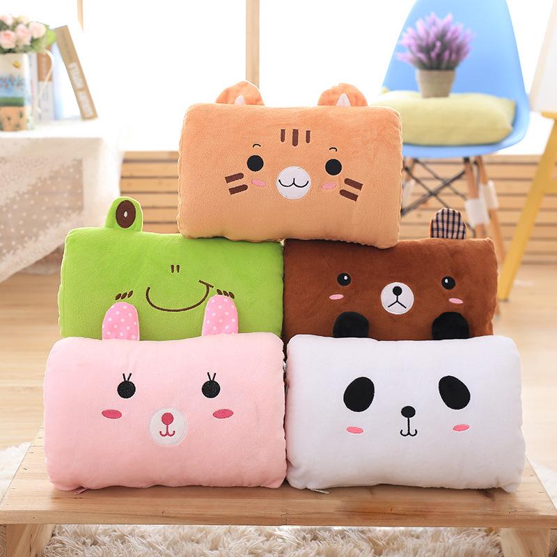Cartoon USB Heated Plush Hand Warmer Pillow - Removable, Washable, No Water Required