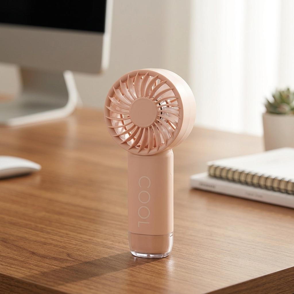 Outdoor Strong Wind Mini USB Rechargeable Handheld Fan with Brushless Motor High Speed Color Box Packaging