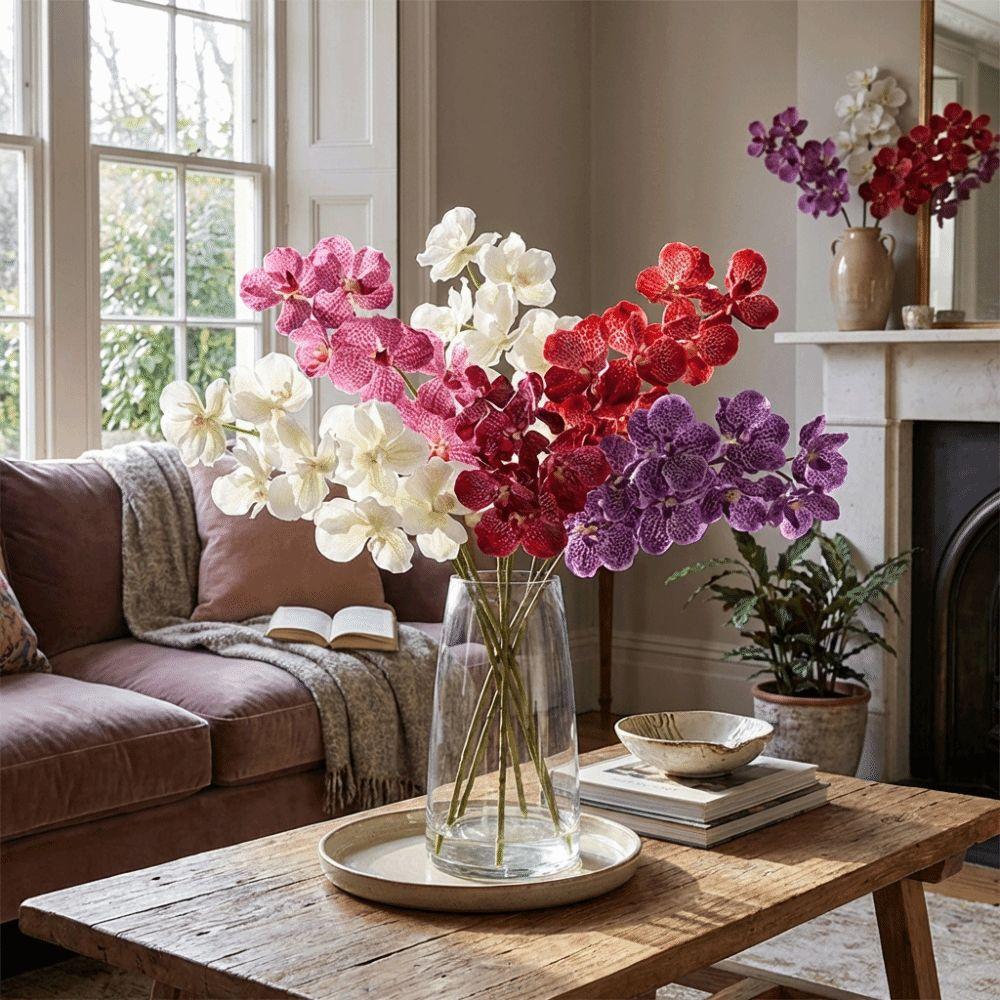 Moisturizing Phalaenopsis Branch Plastic Simulation Flower Fake Flower Dining Table Decor