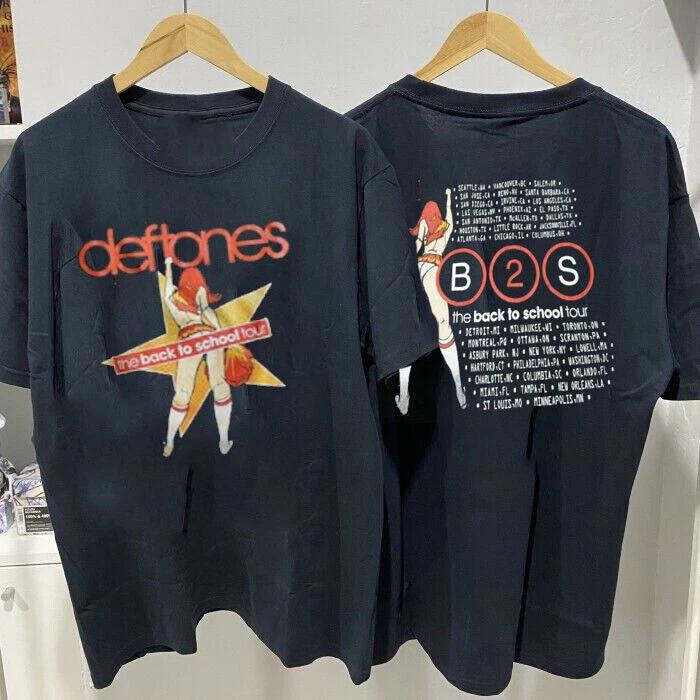

1990s Deftones Back To School Cotton Black Unisex T-shirt S-5XL M