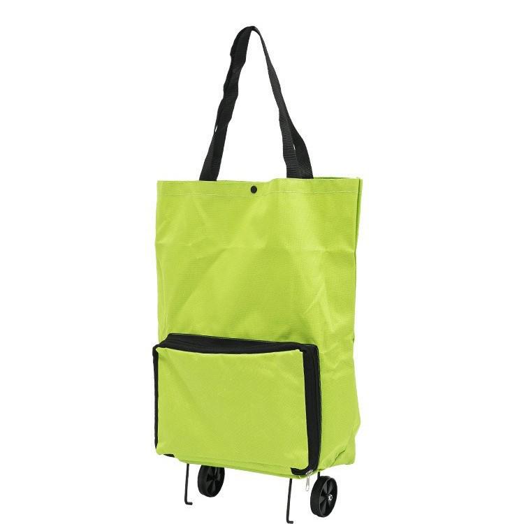 Compact Folding Shopping Cart with Wheels - Lightweight & Wearable Design