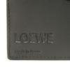 Used 12695 Linen Long Horizontal Wallet 101.79.978 7940 Textured Calfskin Bifold Anagram Embossed Black Men's from