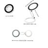 Dual-Sided Magnetic Phone Stand for Gym and Desktop Use