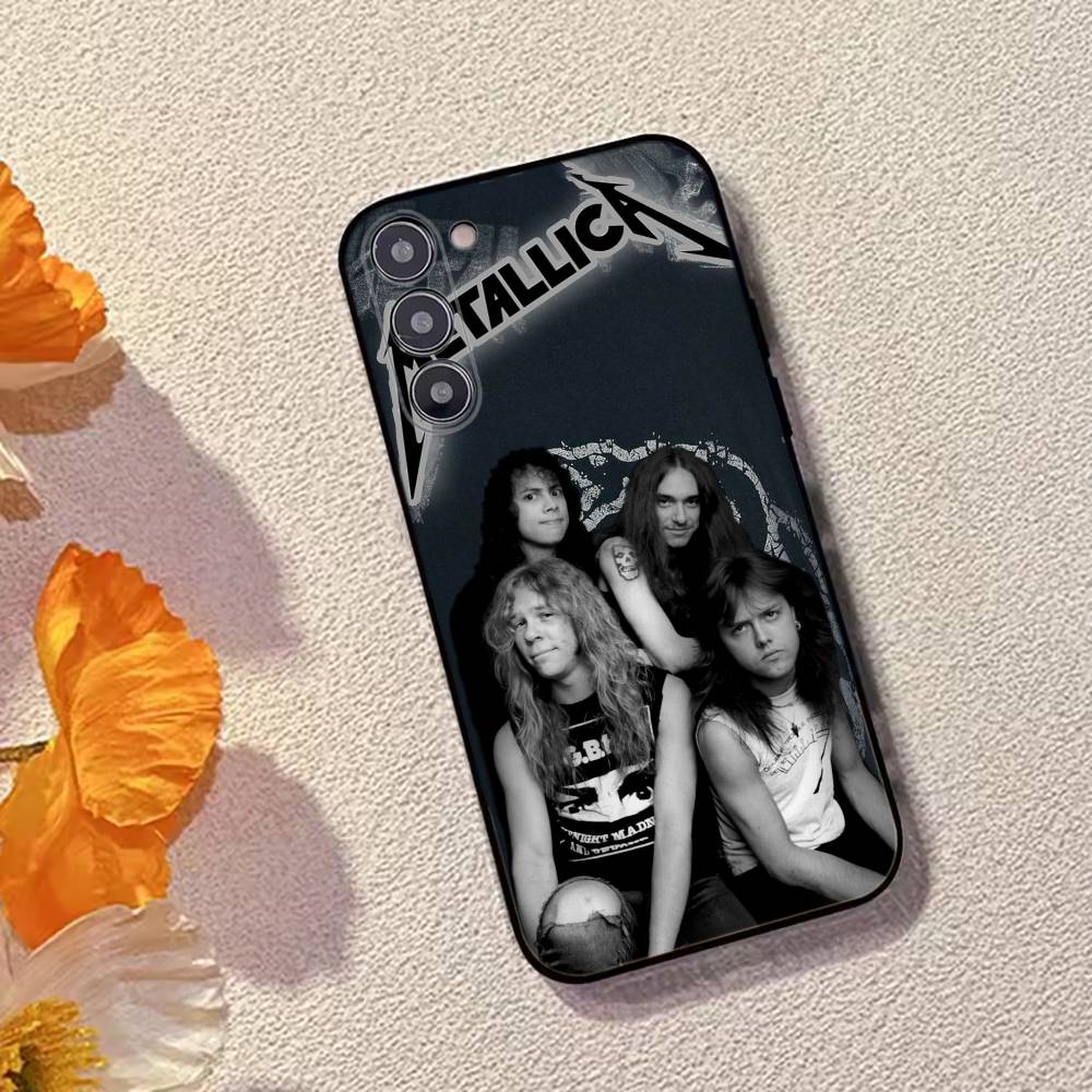 M-METALLICA Rock band Phone Case Black Silicone Soft For Samsung Galaxy A73,A72,A71,A70,A53,A52,A51
