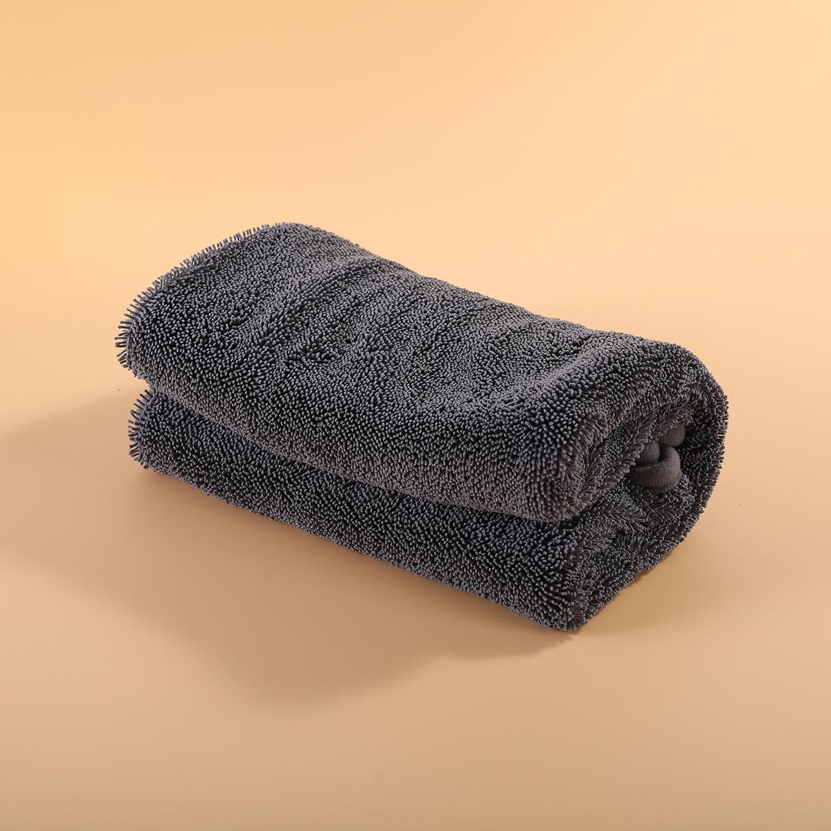 Enhanced Small Braid Car Wash Towel - No Streaks, High Absorbency for Car Cleaning 40x40 cm