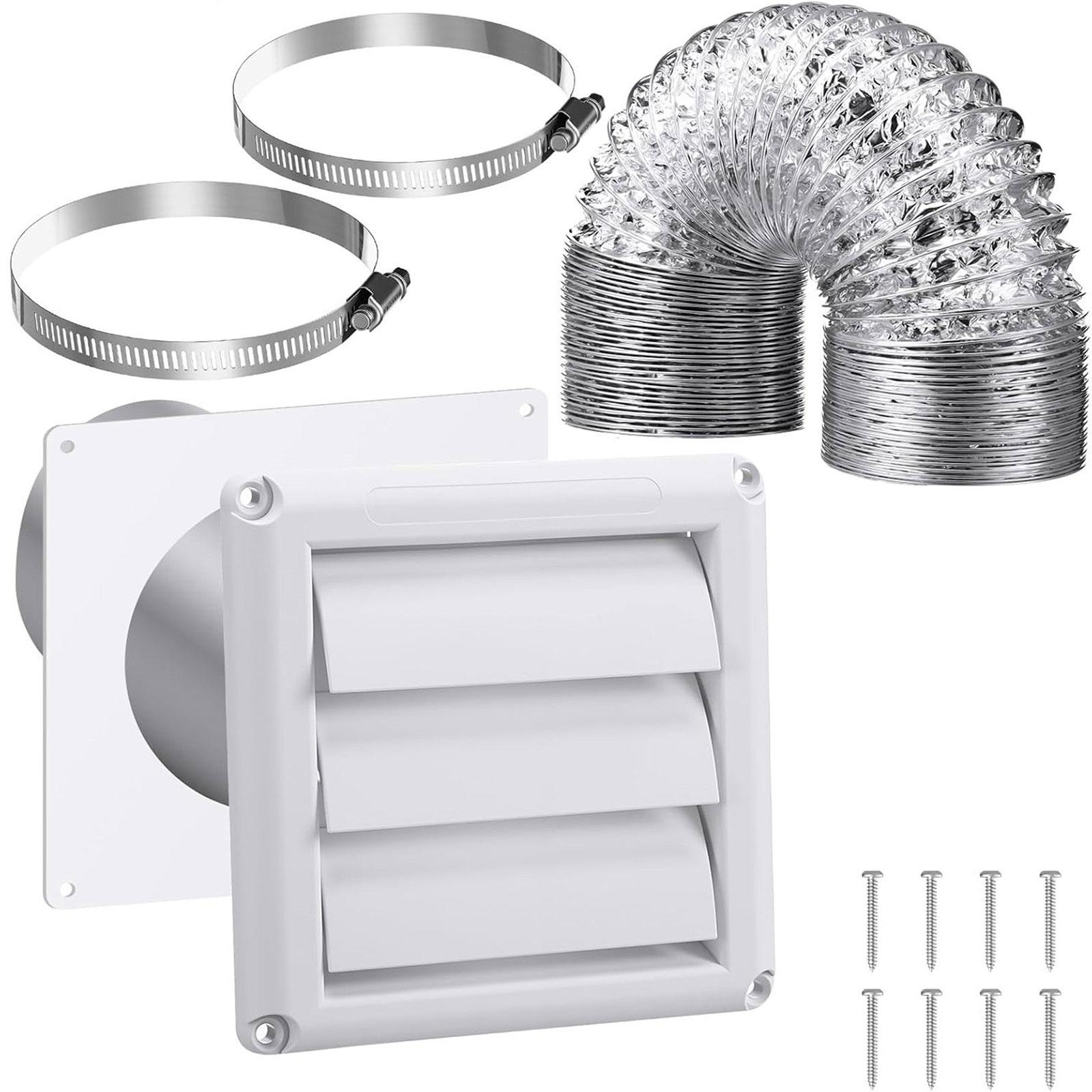 

4-дюймовый соединитель шланга вентиляционного отверстия сушилки, настенные комплекты воздуховодов, выпускной клапан, решетка воздуховода, крышка вентиляционного отверстия сушилки, настенная пластина со шлангом B