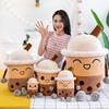 Entzücklicher Bubble Tea Boba Becher Weiche Milch Tee Kissen Plüschtier Für Kinder Und Erwachsene