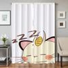 Home Interior Kitchen Curtains for Living Room 2 Pieces Blackout Curtains Door Curtain Pokemon Bedroom Decoration Partition
