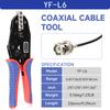 YF-L7 Hand-Powered Coaxial Ratchet Crimp Kit with 6 Replaceable Jaws  Customizable Tool Sets for RG Cable RF Connectors