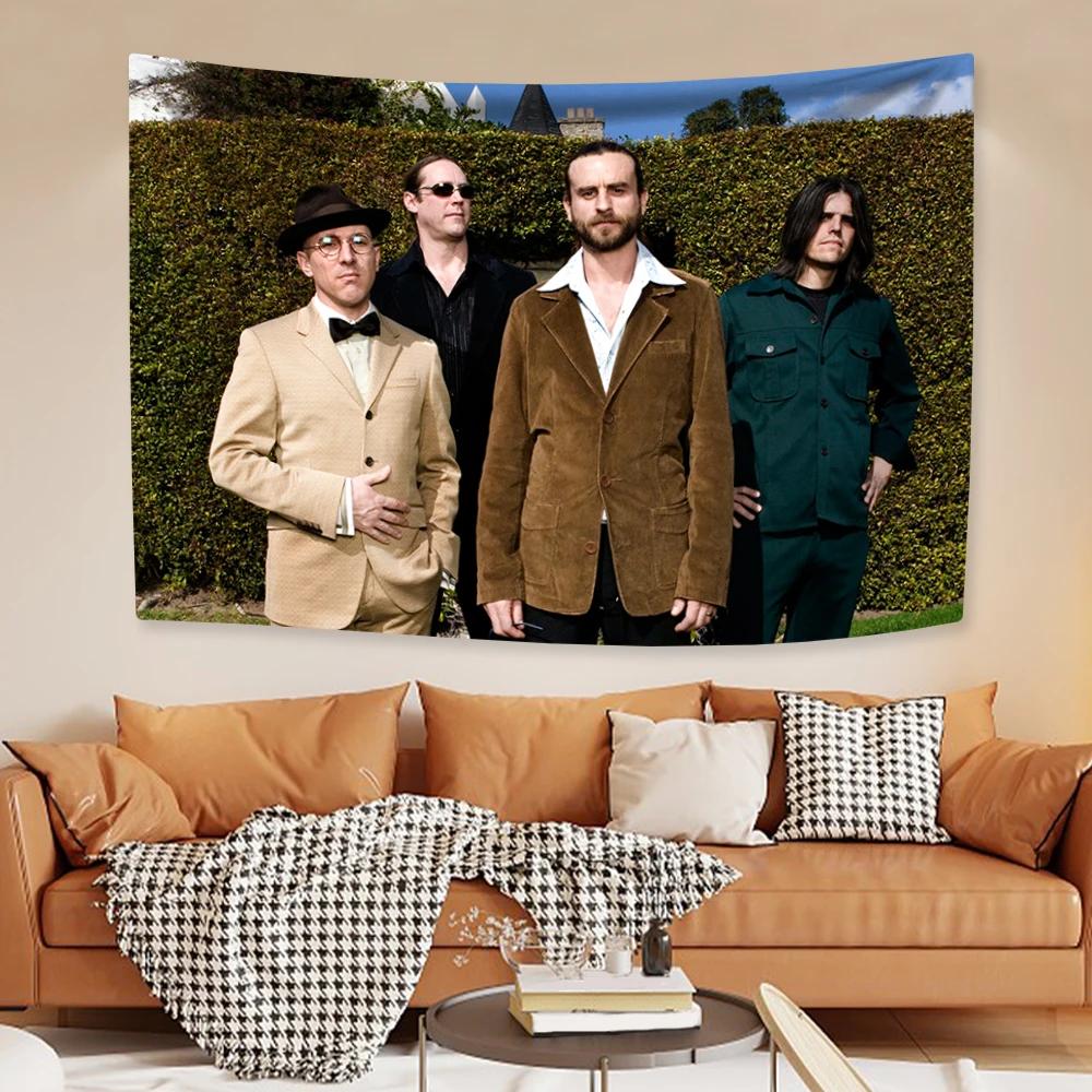WERKZEUGE Heavy Rock Band Wandteppich Polyester Digitaldruck Banner Wandbehang Hintergrund Für Schlafzimmer Wohnheim Wandkunst Außenflagge