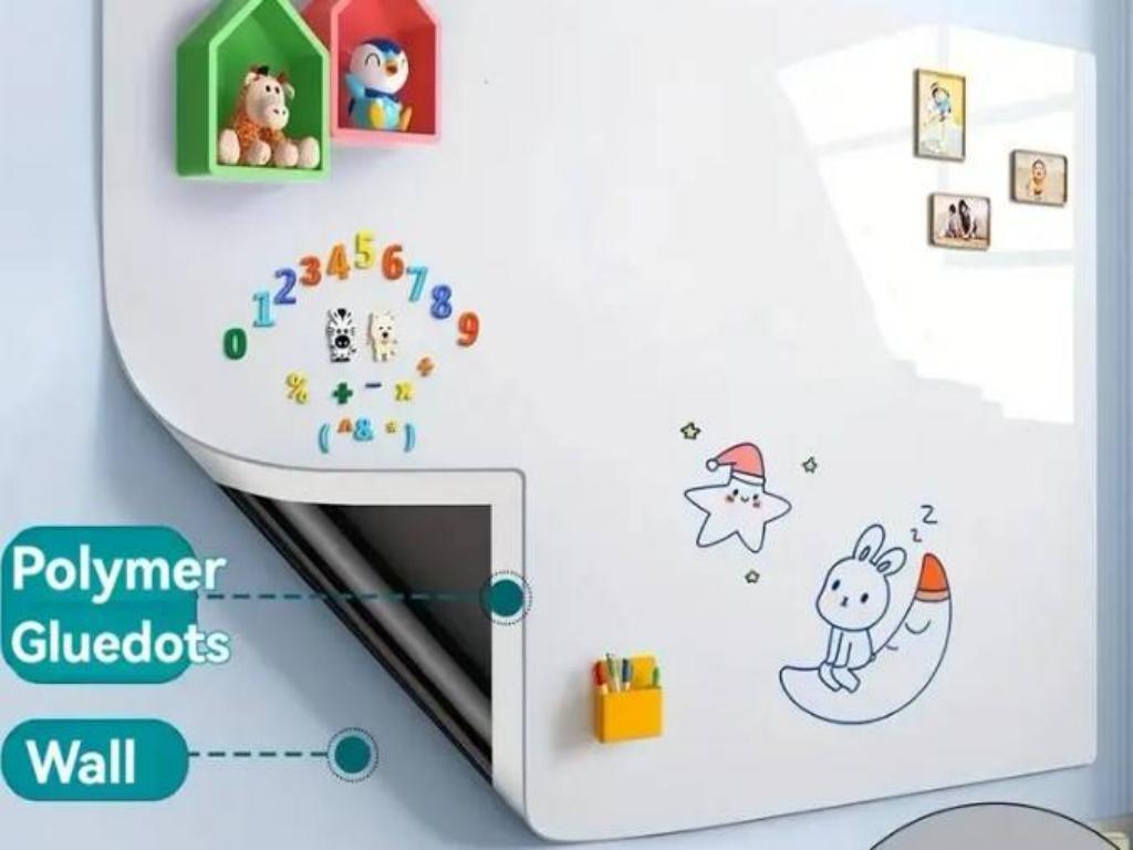 Magnetic White Board Sticker Include Marker Magnet Eraser Wall Dry Erase Board Magnetic Dry Erase Whiteboard for Kid Office Home