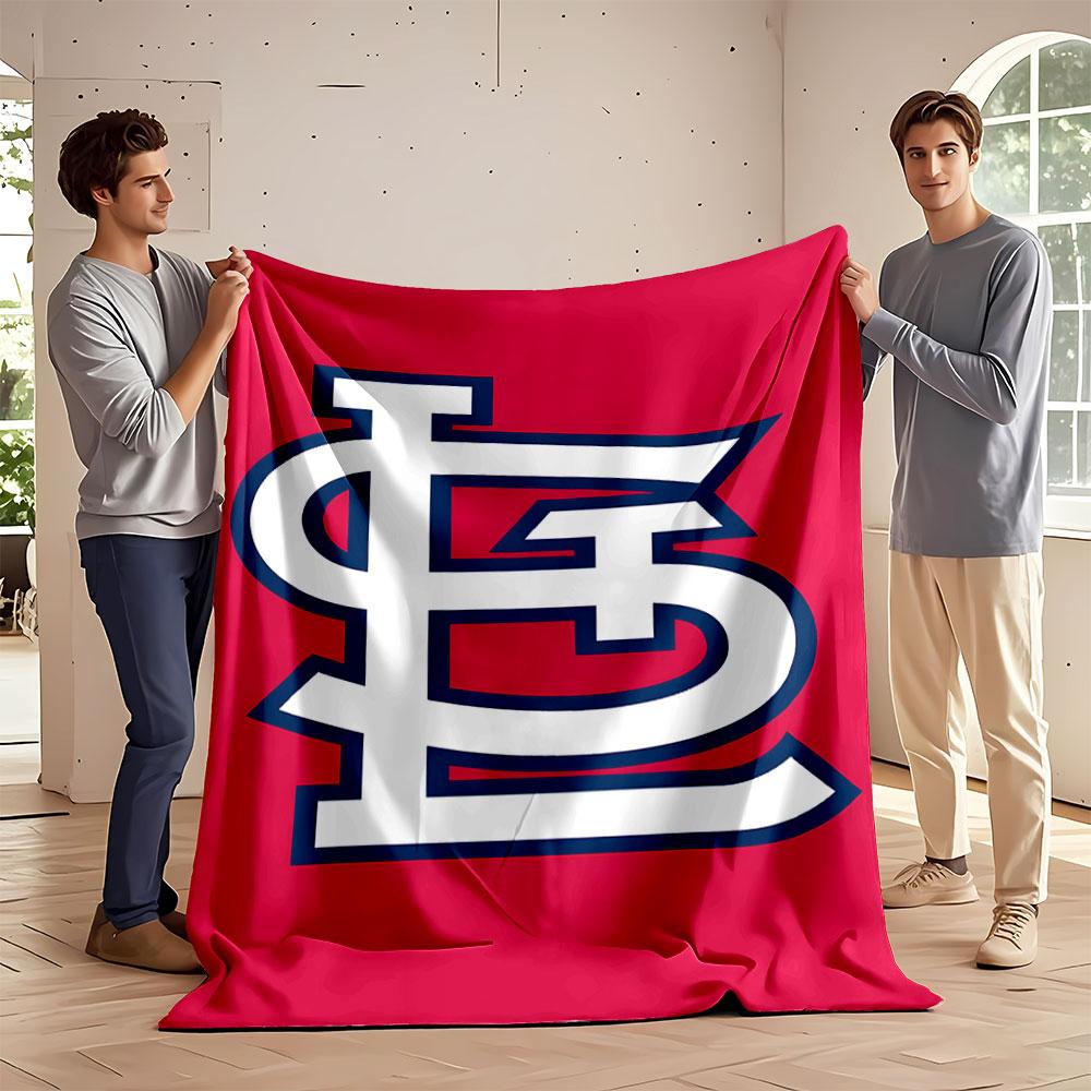 Red Blanket with Interlocking Letters print blanket soft and cozy perfect for the living room bed sofa or a nap,gift