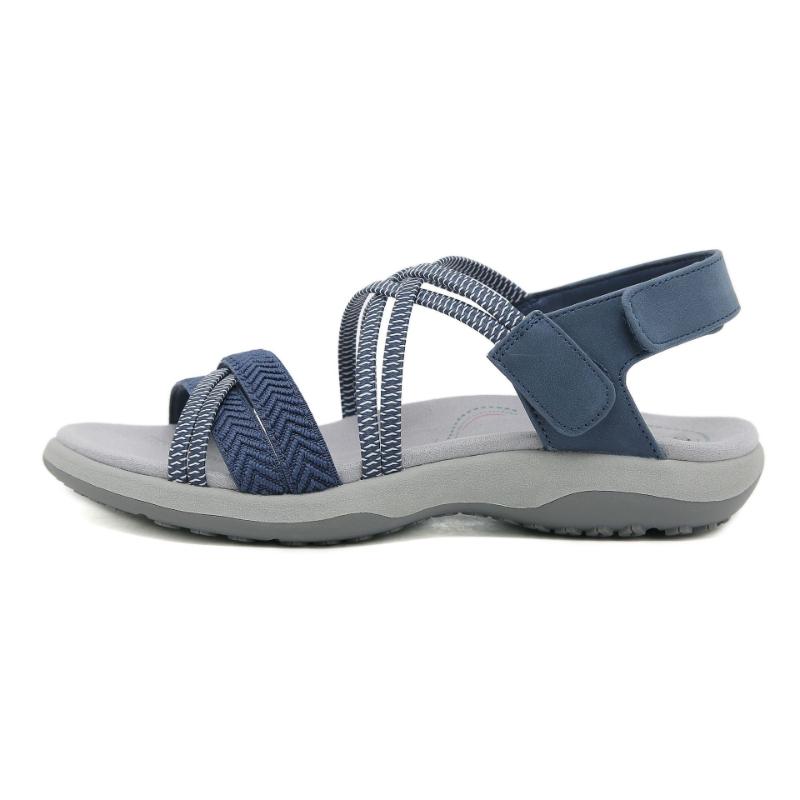 Fashion New 2025 Sports Sandals Rubber Velcro Large Size Women's Shoes Casual Comfortable Breathable Simple Summer Middle-Aged People