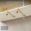 2Pack Under Cabinet Hanger Rack, NoDrill Closet Organizer, Stainless Steel 1pc