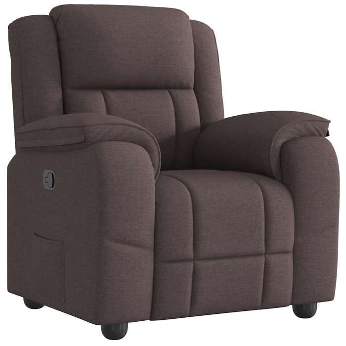 VidaXL Recliner Dark Brown Fabric, Armchair, TV Recliner, Stroller, Recliner for 4015705
