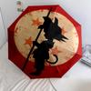 1 PC Automatic Folding Umbrella - Cute Cartoon Son Goku Pattern Portable Foldable Design With 8 Ribs Christmas Birthday Gifts