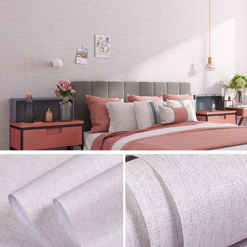 Samolepicí jednobarevná PVC nástěnná samolepka: Dekorace proti znečištění pro ložnici, obývací pokoj nebo studentskou kolej.