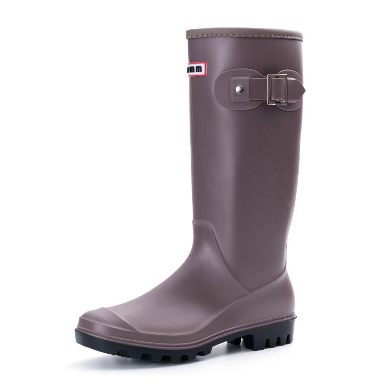 

Women s Waterproof Non-Slip High-Top Rain Boots, Fashionable Martin Style with Long Boot Covers. 40 абрикосовий