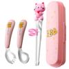 Kids Cutlery Set Stainless Steel Cartoon Style Glossy Safe Durable Spoon Fork Chopsticks Training Kids Lunch Utensils