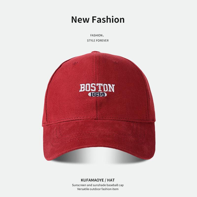 

Бейсболка с широкими полями и начесом: Осенне-зимняя унисекс мода с дизайном в виде букв One Size (Fits head circumference 56-60cm) вино красного