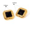 European and American Stud Earrings, High-end Exaggerated Niche Medieval Earrings, Titanium Steel 18K Gold Ear Jewelry