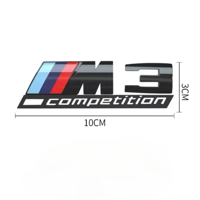 3D ABS suitable for BMW tail badge M1 M2 M3 M4 M5 M6 M7 rear digital side car logo x1x3x4x5x6 Sport M Competition black sticker
