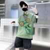 Boys' short sleeved T-shirt polo shirt summer clothes 2026 new summer half sleeved boys' big children