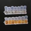 Ear Hook Accessory Kit with Storage Box Handmade DIY Production Jewelry Material Package Alloy for Bracelet Necklace Earring TMZ