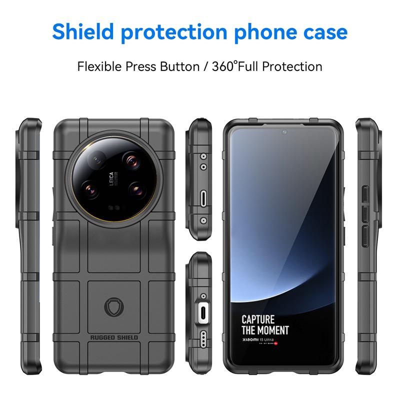 For Xiaomi 13 Ultra Case Cover Xiaomi Mi 13 Ultra Capa Armor Phone Bumper Soft TPU Rugged Shockproof Cover Mi 13 Ultra Fundas